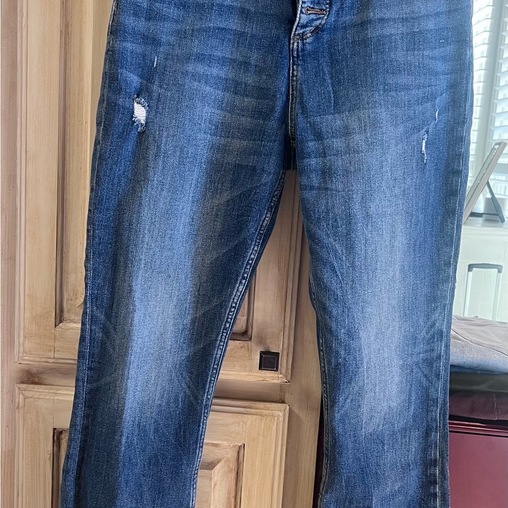 LOFT Women's Blue Ankle Jeans